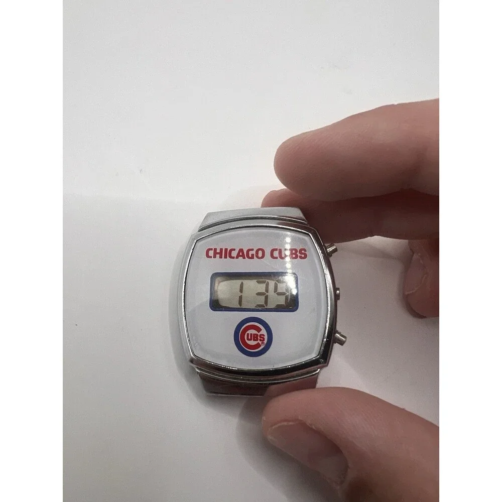Vintage Chicago Cubs Digital Watch Head Only Runs New Battery MLB Baseball